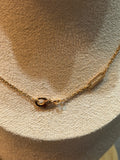 Rosegold Pink Clover Necklace - N018