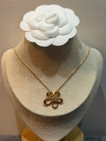 Rose Gold Flowerlace Necklace - N019