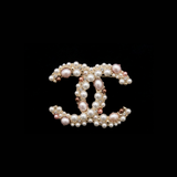 Multi-Pearl CC Brooch - BR001