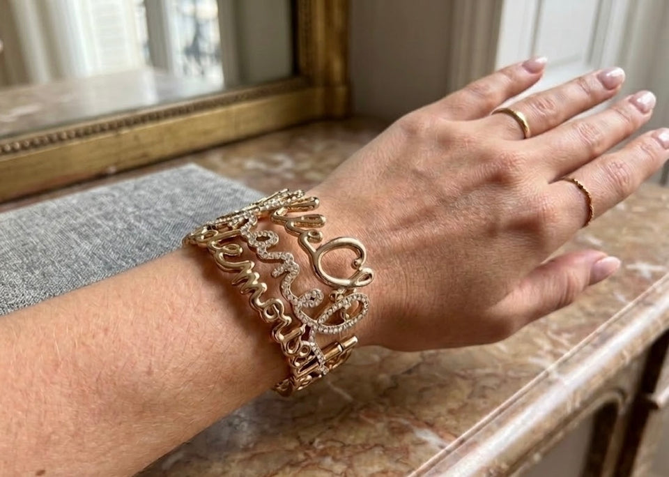 CC Layered Open Cuff Bracelet - B013