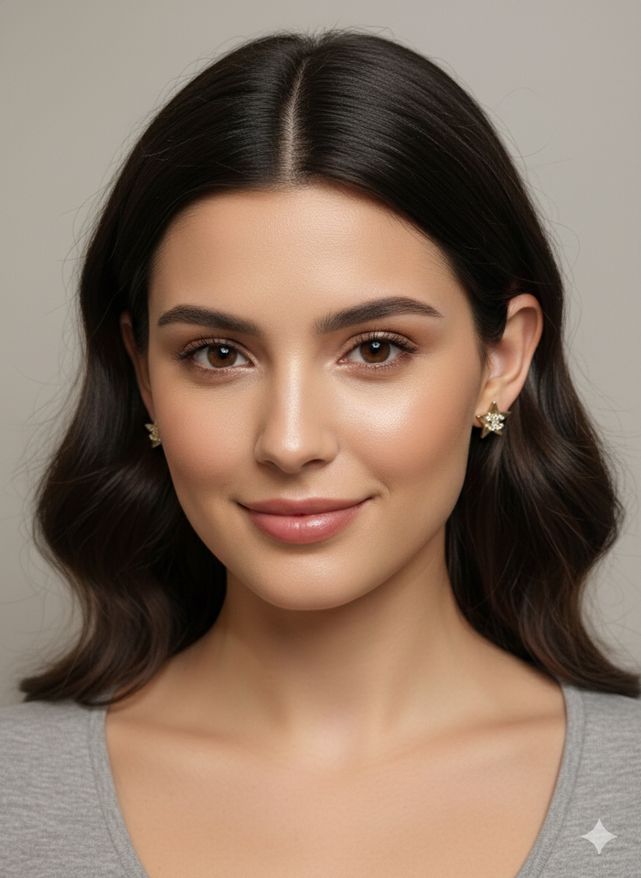 Luxury Star Crystal Stud Earrings - E021