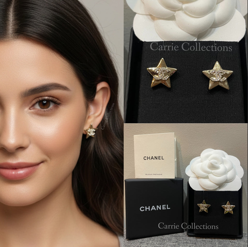 Luxury Star Crystal Stud Earrings - E021