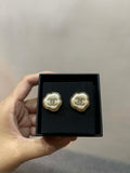 Camellia Pearl Stud Earrings - E003