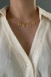 CD Letter Pendant Necklace - N012