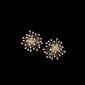 Crystal Starburst CC Stud Earrings - E046