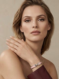 Clic H Bracelet Pink in Silver Hardware - B006
