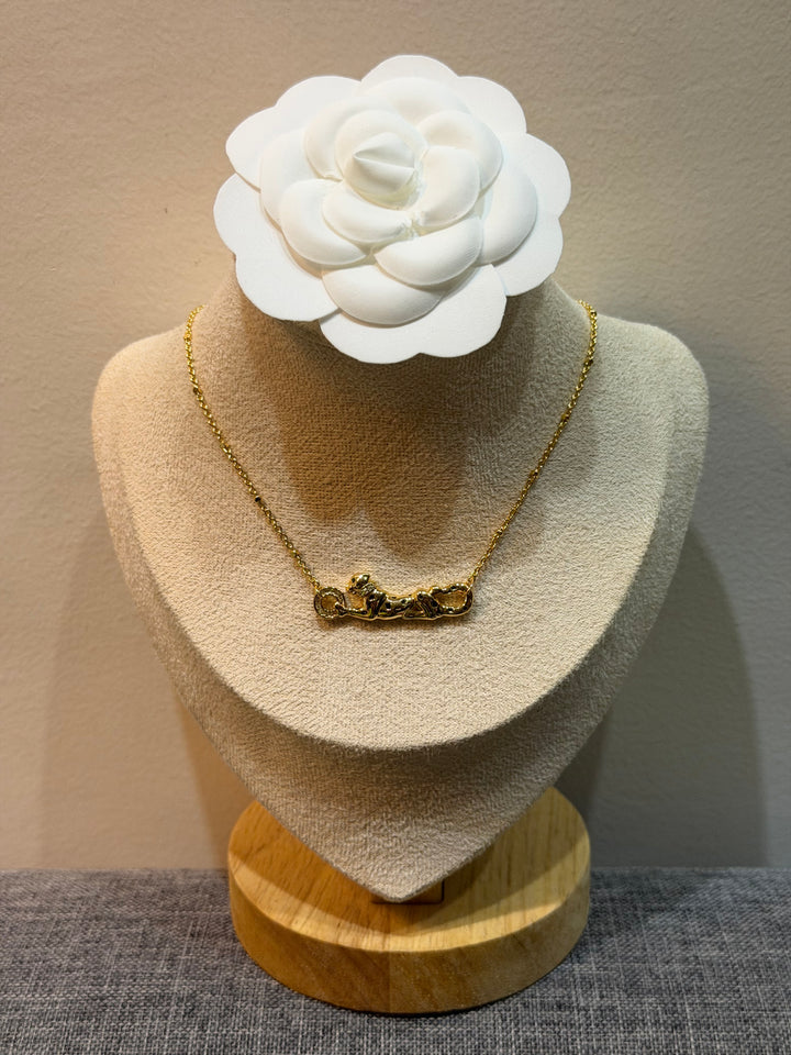 Panther Pendant Gold Necklace - N022