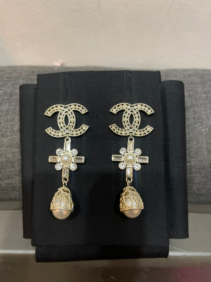 CC Empress Long Drop Earrings - E018