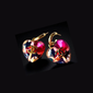 CC Vibrant Color Heart Earrings - E044