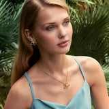 Rose Gold Flowerlace Necklace - N019