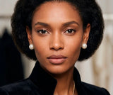 LA PAUSA Round Pearl CC Earrings - E045