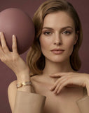 Clic H Bracelet Taupe in Gold Hardware - B009