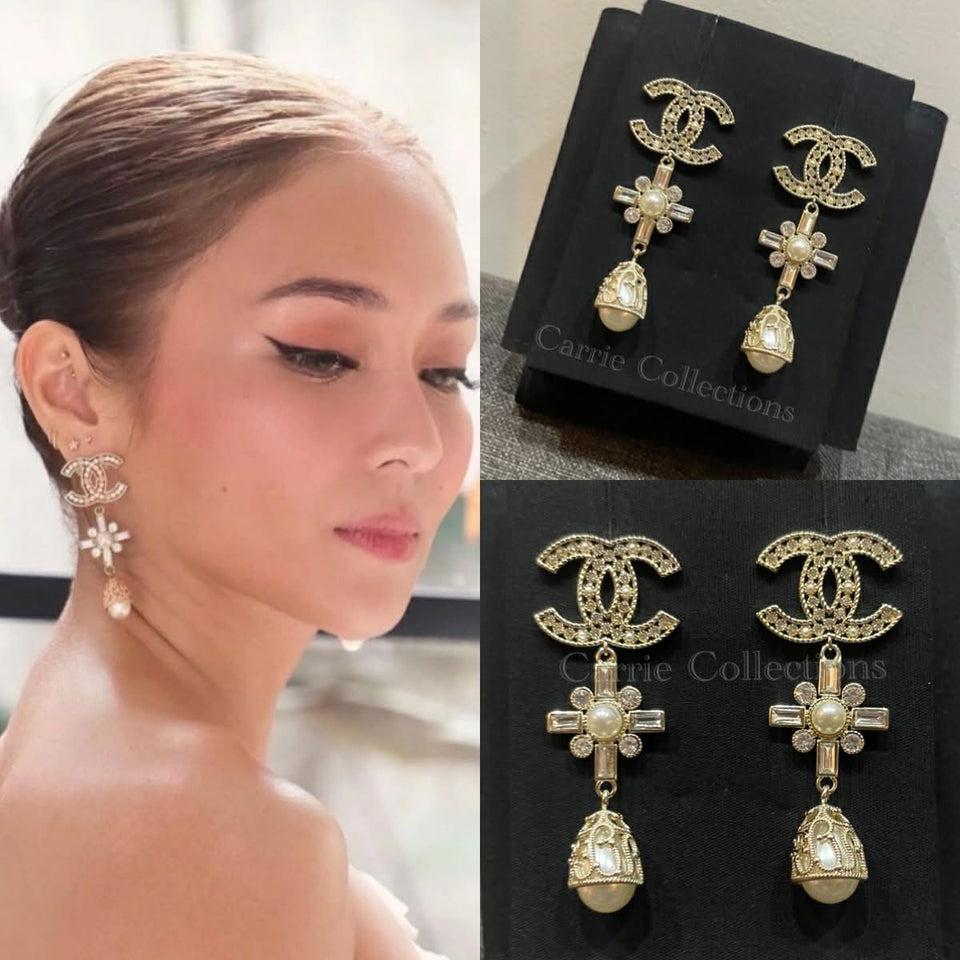 CC Empress Long Drop Earrings - E018