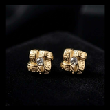 Square Shaped Stud Earrings - E004