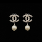 Elegant Pearl Drop Silver Earrings - E023