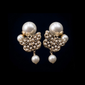 CD Double Pearl Butterfly Earrings - E041