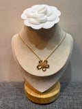 Rose Gold Flowerlace Necklace - N019