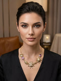 Elegant Floral Necklace - N017