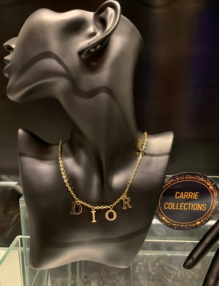 CD Letter Pendant Necklace - N012