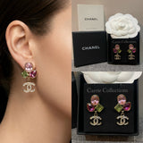 CC Multicolor Crystal Drop Earrings - E020