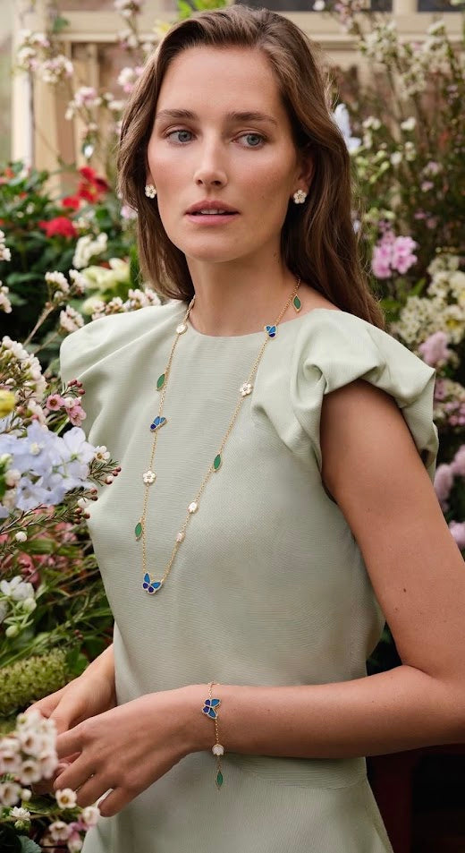 VCA Lucky Spring Butterfly Long Necklace - N027