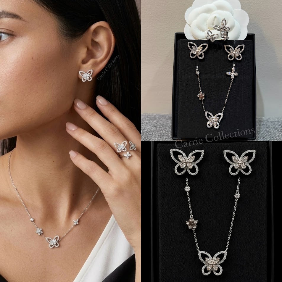 GRAFF Butterfly Set (Earrings and Necklace) - S002