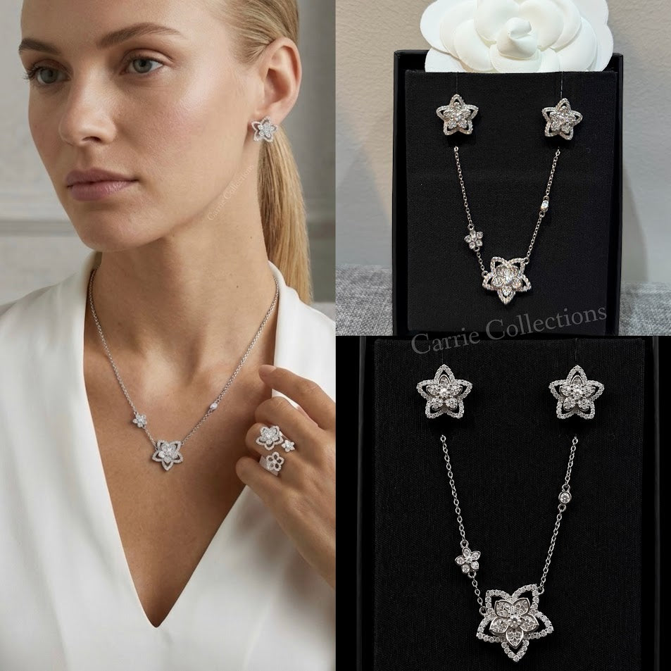 GRAFF Wild Flower Set (Earrings and Necklace) - S001