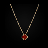 Clover Red Pendant Necklace - N007