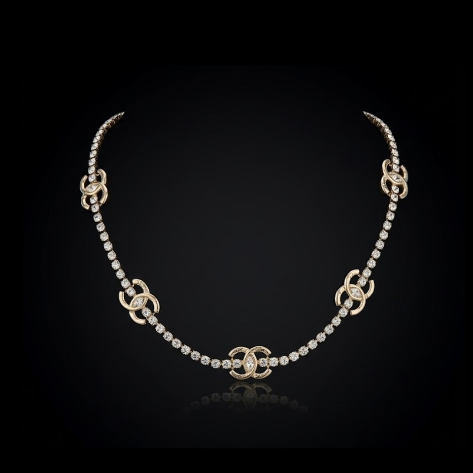 CC Link Semi Choker Necklace - N010