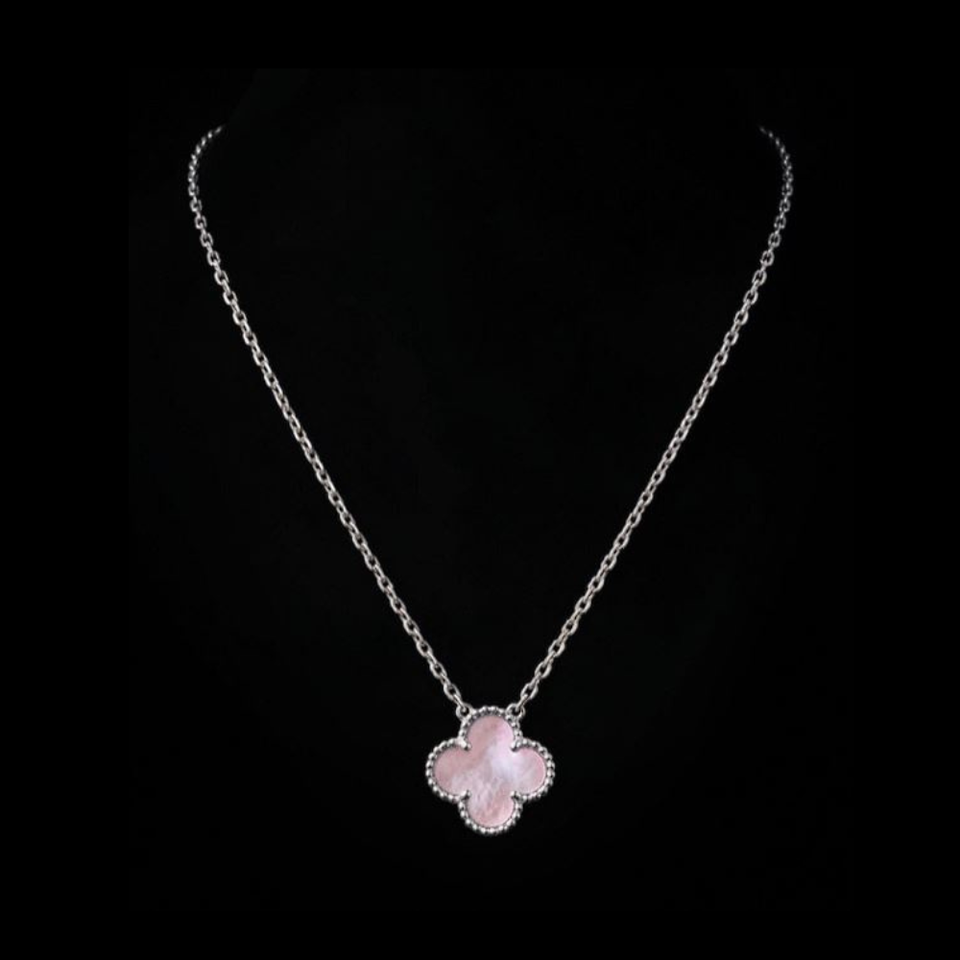 Clover Pink MOP Pendant Necklace - N020