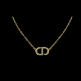 CD Letter Pendant Necklace - N024