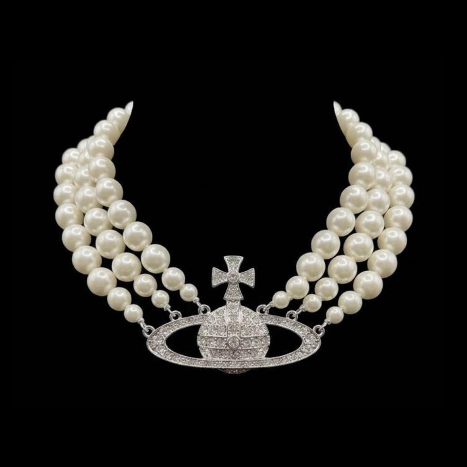 Vivienne Westwood Layered Pearl Choker - N028