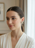 Two Tone Bow Knot Earrings - E005