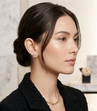 Small CC Crystal Earrings - E008